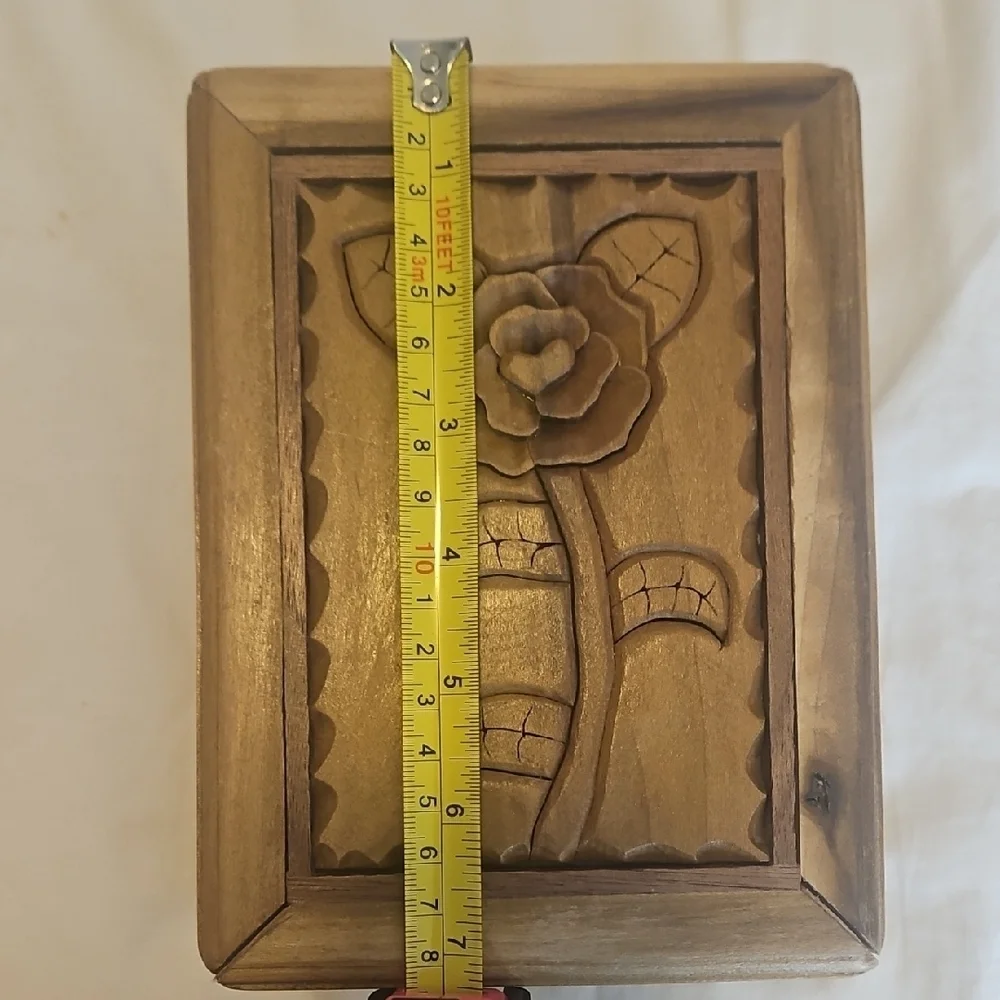 Wooden Carved Flower Box